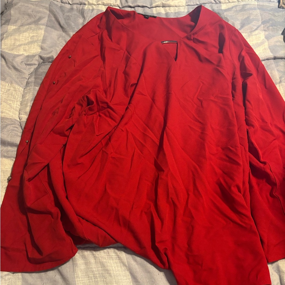 Elegant Red Blouse